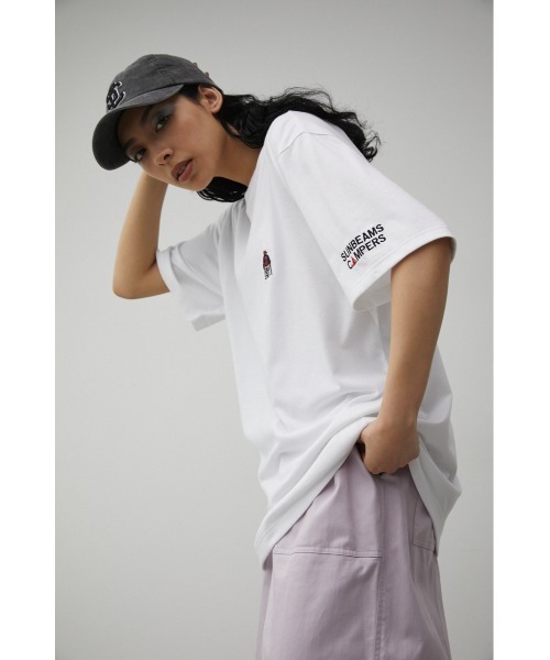 SUNBEAMS CAMPERS(サンビームズキャンパーズ)の「【SUNBEAMS CAMPERS】ONE POINT LOGO Tシャツ/ワンポイントロゴTシャツ(Tシャツ/カットソー・メンズ・オレンジ系その他/ブラック/カーキ/ホワイト・LARGE/MEDIUM)」の2枚目の写真