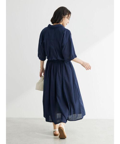 Green　Parks（グリーンパークス）の「I　襟付きワンピース（ワンピース・レディース・チェック/グリーン/ダークネイビー・FREE）」の18枚目の写真