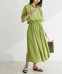 Green　Parks | インド綿 襟付きワンピース(ワンピース)