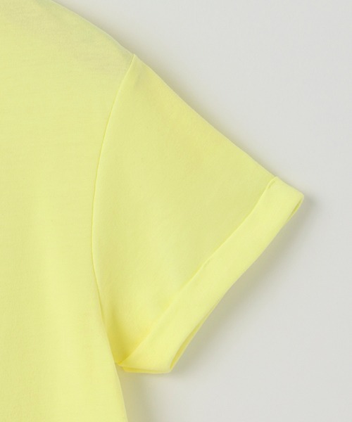 by LOVEiT（バイラビット）の「袖ロールフレンチロゴTシャツ（Tシャツ/カットソー・キッズ・イエロー/ブラック/ミント/オフホワイト・150cm/140cm/130cm/160cm/120cm）」の7枚目の写真