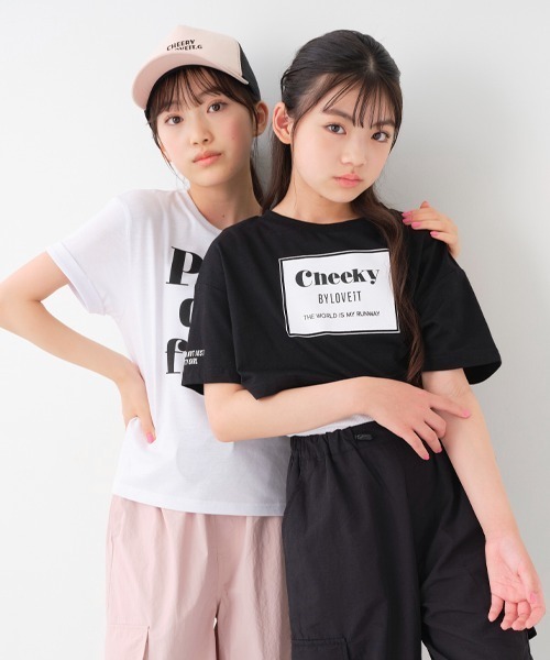 by LOVEiT（バイラビット）の「袖ロールフレンチロゴTシャツ（Tシャツ/カットソー・キッズ・イエロー/ブラック/ミント/オフホワイト・150cm/140cm/130cm/160cm/120cm）」の18枚目の写真