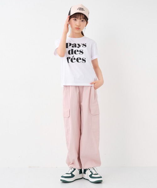 by LOVEiT（バイラビット）の「袖ロールフレンチロゴTシャツ（Tシャツ/カットソー・キッズ・イエロー/ブラック/ミント/オフホワイト・150cm/140cm/130cm/160cm/120cm）」の16枚目の写真
