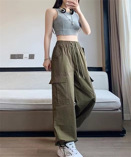 FREE STYLISTS(フリー スタイリスト)の「2way カーゴパンツ(カーゴパンツ・レディース・ブラック/カーキ/ピンク・2XL/L/M/XL/XS/S)」の13枚目の写真