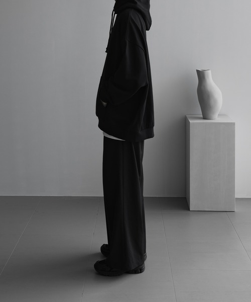 remer（リメール）の「loose heavy cotton over parker / ルーズヘビーコットンオーバーパーカー（パーカー・メンズ・ブラック/モカ/ライトグレー/ブルーグレー・SMALL/MEDIUM/LARGE）」の16枚目の写真