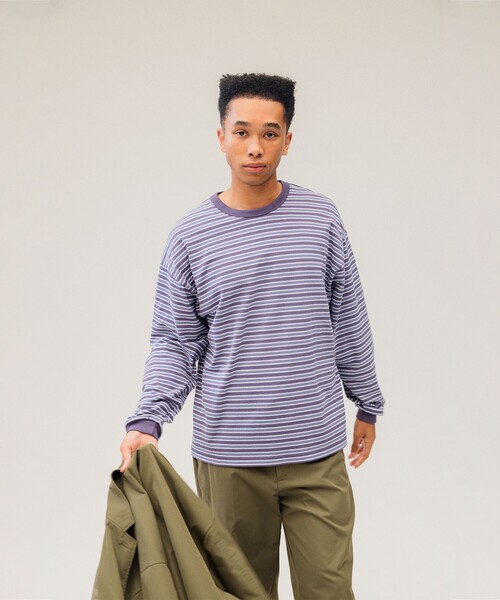 BEAMS（ビームス）の「BEAMS / ボーダー ロングスリーブ Tシャツ（T