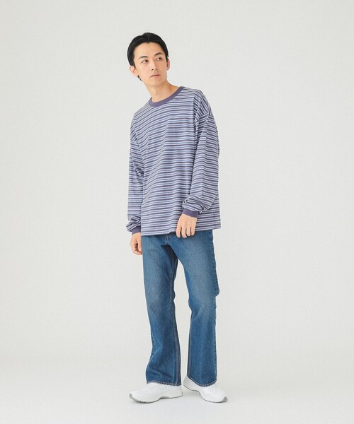 BEAMS（ビームス）の「BEAMS / ボーダー ロングスリーブ Tシャツ（T 