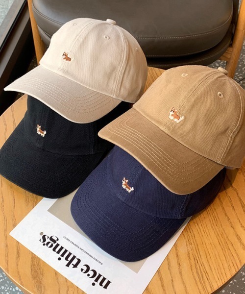 Chick（チック）の「犬刺繍 コットンキャップ（キャップ）」 - WEAR