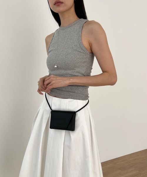 スムースアメスリタンクトップ（パッド入り）（タンクトップ）｜Didot.showroom（ディドット ショールーム）