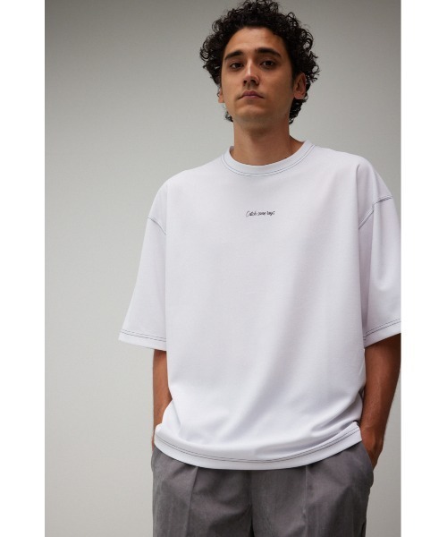 AZUL by moussy（アズールバイマウジー）の「CATCH SOME RAYS Tシャツ/キャッチサムレイズT（Tシャツ/カットソー・メンズ・ライトグレー/ベージュ/ブラック/ホワイト/サックスブルー・FREE）」の2枚目の写真