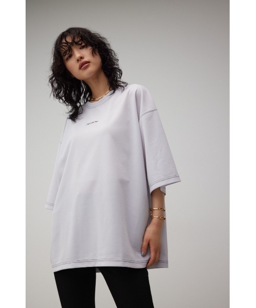 AZUL by moussy（アズールバイマウジー）の「CATCH SOME RAYS Tシャツ/キャッチサムレイズT（Tシャツ/カットソー・メンズ・ライトグレー/ベージュ/ブラック/ホワイト/サックスブルー・FREE）」の4枚目の写真