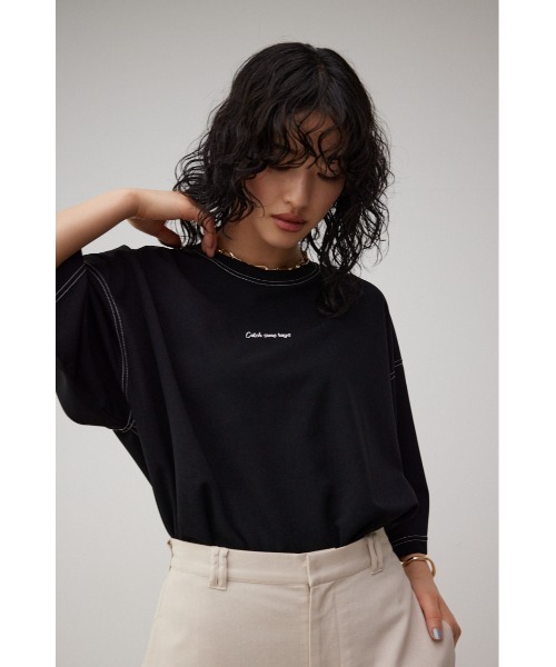 AZUL by moussy（アズールバイマウジー）の「CATCH SOME RAYS Tシャツ/キャッチサムレイズT（Tシャツ/カットソー・メンズ・ライトグレー/ベージュ/ブラック/ホワイト/サックスブルー・FREE）」の3枚目の写真