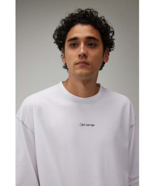 AZUL by moussy（アズールバイマウジー）の「CATCH SOME RAYS Tシャツ/キャッチサムレイズT（Tシャツ/カットソー・メンズ・ライトグレー/ベージュ/ブラック/ホワイト/サックスブルー・FREE）」の8枚目の写真