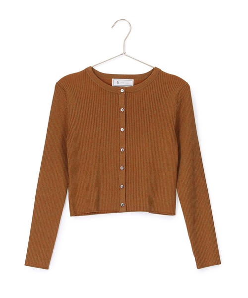 ROPE' PICNIC（ロペピクニック）の「ショートレングスラメカーディガン（カーディガン/ボレロ・レディース・ブラウン系その他2/ブラック・38）」の3枚目の写真