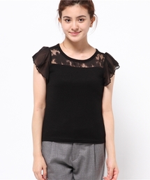 PROPORTION BODY DRESSING | フラワーリブカットソー(Tシャツ/カットソー)