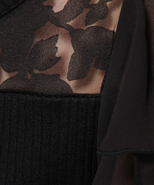 PROPORTION BODY DRESSING（プロポーションボディドレッシング）の「フラワーリブカットソー（Tシャツ/カットソー・レディース・ネイビー/ホワイト/ブラック・3/2）」の10枚目の写真