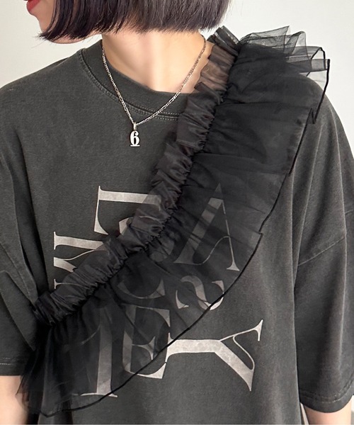 apres jour mignon（アプレジュールミニョン）の「アソートマルチウェイ付けフリル【ZOZOTOWN限定アイテム】（付け襟・レディース・ブラック/ブラック系その他2/ブラック系その他/チャコールグレー/オフホワイト/その他/ネイビー/シルバー・フリー）」の13枚目の写真