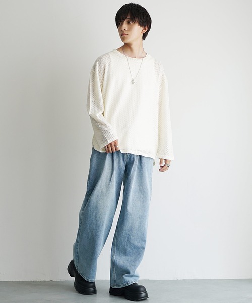 セール】【MinoriTY】チルワイドデニム セミフレアパンツ ストレート