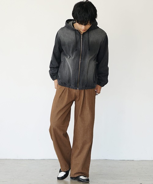 セール】【MinoriTY】チルワイドデニム セミフレアパンツ ストレート