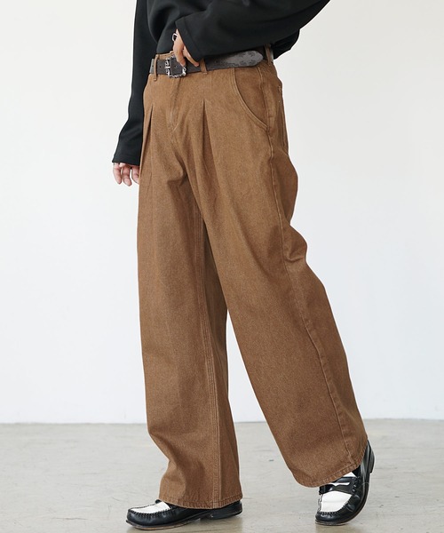 セール】【MinoriTY】チルワイドデニム セミフレアパンツ ストレート