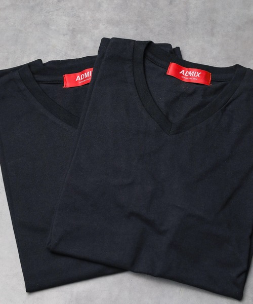 sunny branch(サニーブランチ)の「★2PAC SET★ VネックTシャツ(Tシャツ/カットソー・レディース・ブラック/ホワイト・MEDIUM/LARGE)」の2枚目の写真