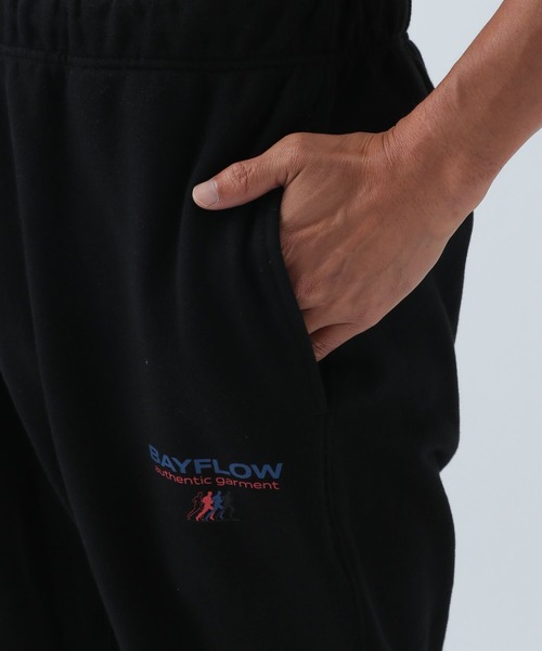 BAYFLOW(ベイフロー)の「スポーティスウェットパンツ(スウェットパンツ・メンズ・ブラック/オフホワイト・MEDIUM/LARGE)」の7枚目の写真