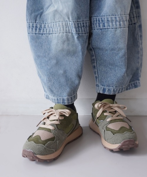 Bambin（ボンバン）の「【 Bambin / ボンバン 】 ボリュームソール デザイン スニーカー（スニーカー・キッズ・アイボリー/カーキ・17/16/18）」の7枚目の写真