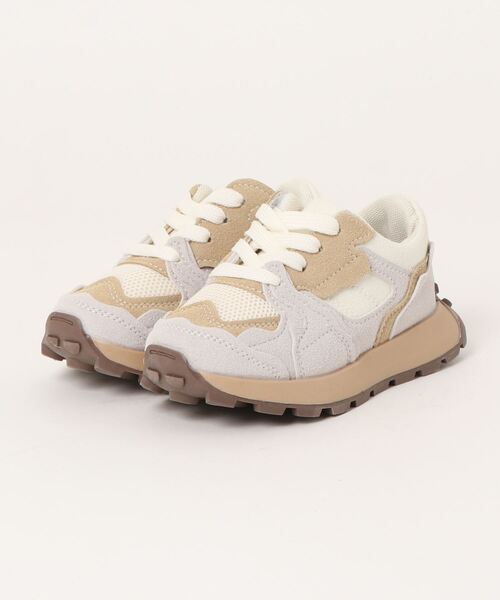 Bambin（ボンバン）の「【 Bambin / ボンバン 】 ボリュームソール デザイン スニーカー（スニーカー・キッズ・アイボリー/カーキ・17/16/18）」の16枚目の写真