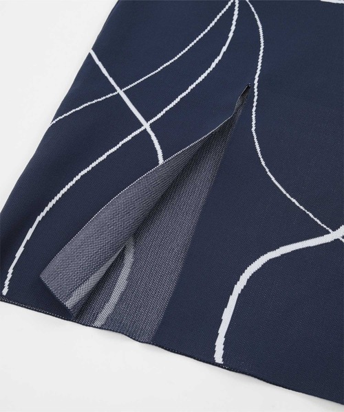 miette(ミエット)の「ウェーブ柄ジャガードスカート(スカート・レディース・ネイビー/ブラック・FREE)」の16枚目の写真