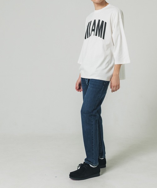 coca(coca)(コカ)の「メンズ七部丈プリントTシャツ(Tシャツ/カットソー・メンズ・ホワイト/ブラック・XL/L/M)」の8枚目の写真