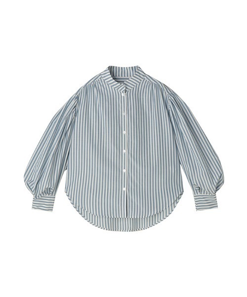 CHAROL（シャロル）の「スタンドネックストライプシャツ（シャツ/ブラウス・レディース・グレー/ピンク・FREE）」の16枚目の写真