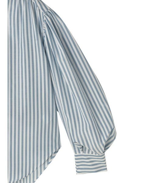 CHAROL（シャロル）の「スタンドネックストライプシャツ（シャツ/ブラウス・レディース・グレー/ピンク・FREE）」の18枚目の写真