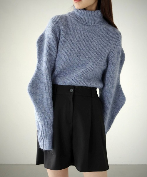 cheriella(シェリエラ)の「【cheriella】WEB限定デザインスリーブMIXヤーンプルオーバー WEB LIMITED DESIGN SLEEVE MIX YARN PULLOVER(ニット/セーター・レディース・ブラック/ブルー/パープル/アイボリー・M)」の17枚目の写真