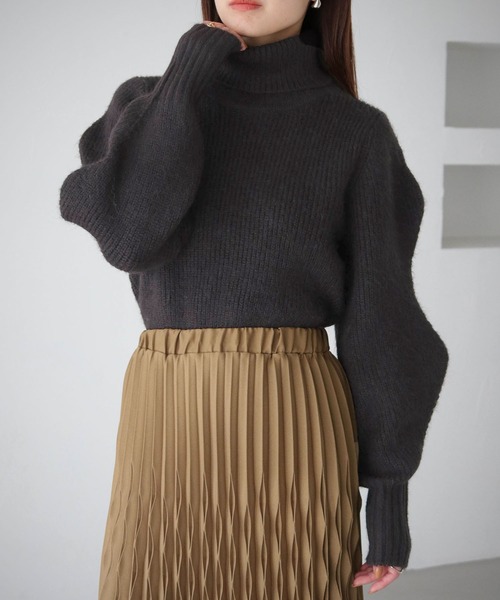 cheriella(シェリエラ)の「【cheriella】WEB限定デザインスリーブMIXヤーンプルオーバー WEB LIMITED DESIGN SLEEVE MIX YARN PULLOVER(ニット/セーター・レディース・ブラック/ブルー/パープル/アイボリー・M)」の11枚目の写真