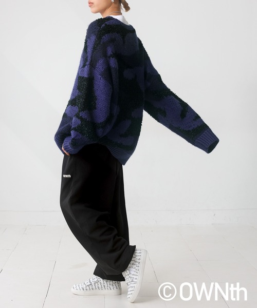 OWNth(オンス)の「綿100%ロゴスウェットパンツ(スウェットパンツ・レディース・ブラック/グレー・M/L)」の6枚目の写真