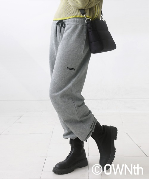 OWNth(オンス)の「綿100%ロゴスウェットパンツ(スウェットパンツ・レディース・ブラック/グレー・M/L)」の18枚目の写真
