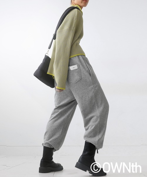 OWNth(オンス)の「綿100%ロゴスウェットパンツ(スウェットパンツ・レディース・ブラック/グレー・M/L)」の17枚目の写真
