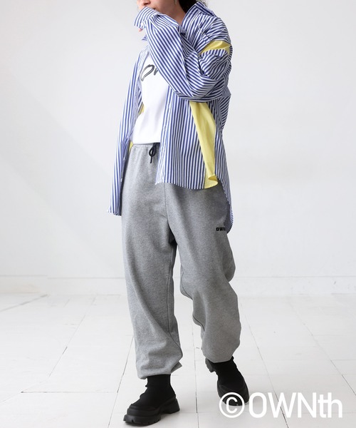 OWNth(オンス)の「綿100%ロゴスウェットパンツ(スウェットパンツ・レディース・ブラック/グレー・M/L)」の15枚目の写真
