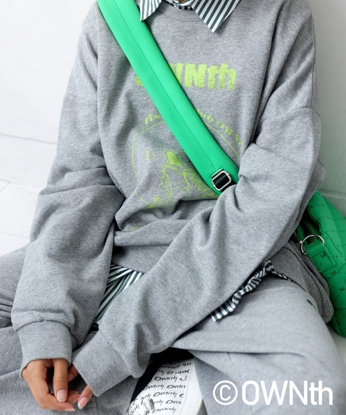 OWNth(オンス)の「綿100%ロゴスウェットパンツ(スウェットパンツ・レディース・ブラック/グレー・M/L)」の19枚目の写真