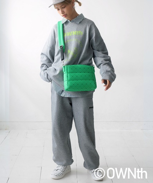 OWNth(オンス)の「綿100%ロゴスウェットパンツ(スウェットパンツ・レディース・ブラック/グレー・M/L)」の20枚目の写真