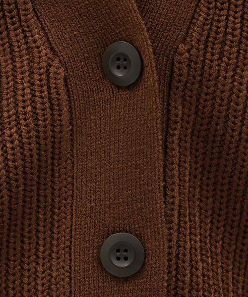 LAKOLE(ラコレ)の「7Gカシミヤタッチルーズアゼカーディガン / 963429(カーディガン/ボレロ・レディース・ブラウン/ブルー/チャコールグレー/ライトグレー・MEDIUM/SMALL)」の14枚目の写真