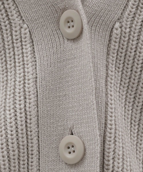 LAKOLE(ラコレ)の「7Gカシミヤタッチルーズアゼカーディガン / 963429(カーディガン/ボレロ・レディース・ブラウン/ブルー/チャコールグレー/ライトグレー・MEDIUM/SMALL)」の17枚目の写真
