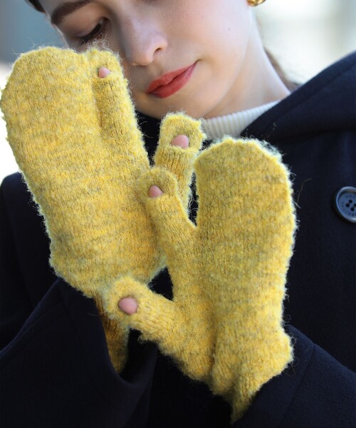 Ray BEAMS（レイビームス）の「Ray BEAMS / トリガー グローブ（手袋・レディース・イエロー/ブルー・ONE SIZE）」の2枚目の写真