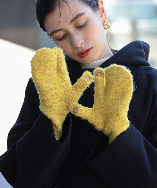 Ray BEAMS（レイビームス）の「Ray BEAMS / トリガー グローブ（手袋・レディース・イエロー/ブルー・ONE SIZE）」の3枚目の写真