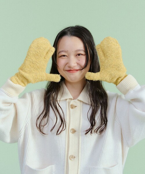 Ray BEAMS（レイビームス）の「Ray BEAMS / トリガー グローブ（手袋・レディース・イエロー/ブルー・ONE SIZE）」の5枚目の写真