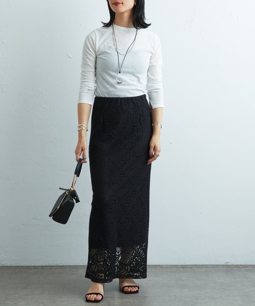 SHENERY（シーナリー）の「シンプルロンTee（Tシャツ/カットソー・レディース・ブラック/オフホワイト・FREE）」の9枚目の写真