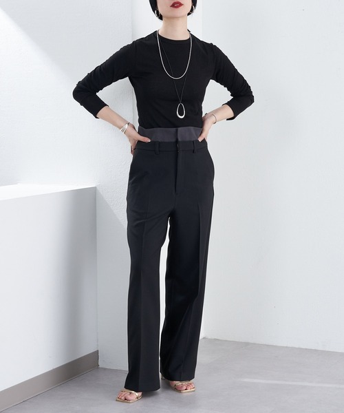 SHENERY（シーナリー）の「シンプルロンTee（Tシャツ/カットソー・レディース・ブラック/オフホワイト・FREE）」の16枚目の写真