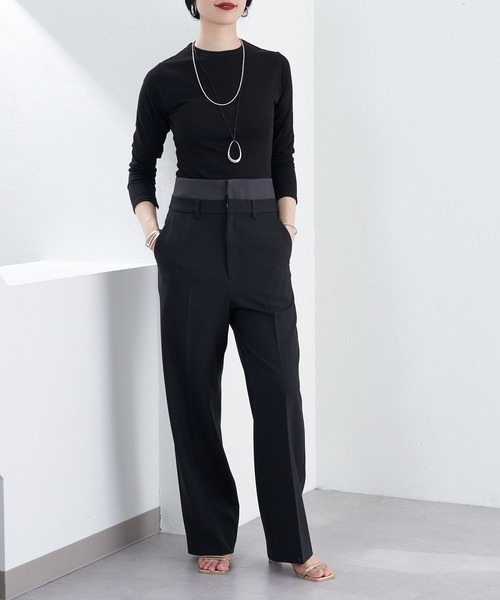 SHENERY（シーナリー）の「シンプルロンTee（Tシャツ/カットソー・レディース・ブラック/オフホワイト・FREE）」の15枚目の写真