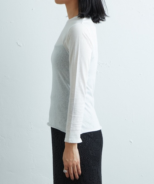 SHENERY（シーナリー）の「シンプルロンTee（Tシャツ/カットソー・レディース・ブラック/オフホワイト・FREE）」の21枚目の写真