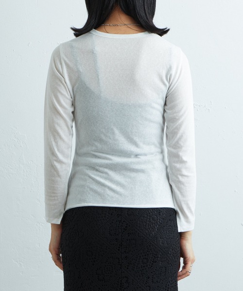 SHENERY（シーナリー）の「シンプルロンTee（Tシャツ/カットソー・レディース・ブラック/オフホワイト・FREE）」の22枚目の写真