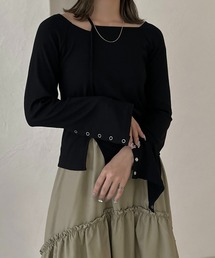 【apres jour clair】2WAY変形リブトップス【ZOZOTOWN限定アイテム】